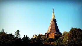 Golden Stupa on the top of the